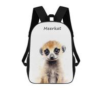 sinyumoney Mochila Escolar Infantil Impresa En 3D Meerkat Animal Safari Mochilas Para Libros Mochilas De Viaje Informales Mochila De Gran Capacidad Para Niños 17inch