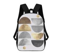 sinyumoney Mochila Escolar Infantil Impresa En 3D Metallic And Gold Art 06 Mochila Escolar Infantil Mochilas De Viaje Mochilas De Moda Mochilas De Gran Capacidad 17inch