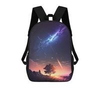 sinyumoney Mochila Escolar Infantil Impresa En 3D Meteor Showers Landscape Mochila De Viaje De Alta Capacidad Para Libros Mochilas De Moda Para Niños Mochila Escolar Informal 17inch