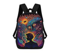 sinyumoney Mochila Escolar Infantil Impresa En 3D Mind Journey 17inch Para Niños, Mochila De Viaje De Alta Capacidad, Mochila Escolar De Moda Para Niños