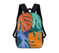 sinyumoney Mochila Escolar Infantil Impresa En 3D Minimalist Floral 66 Mochilas Para Libros Mochilas De Viaje Informales Mochila De Gran Capacidad Para Niños 17inch