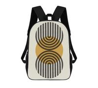 sinyumoney Mochila Escolar Infantil Impresa En 3D Minimalist Lines 15 Mochila Mochilas Deportivas Para Niños Y Niñas Mochila De Moda 17inch