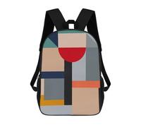 sinyumoney Mochila Escolar Infantil Impresa En 3D Modern Geometry I Mochilas De Moda Informales Mochilas Infantiles Mochila Informal Para Exteriores Bolsas De Viaje Bonitas 17inch