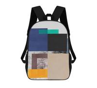 sinyumoney Mochila Escolar Infantil Impresa En 3D Modern Textures 07 Para Niños, Mochila De Viaje De Alta Capacidad, Mochila Informal Para Niños 17inch