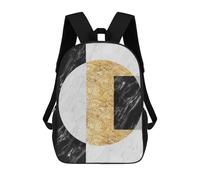 sinyumoney Mochila Escolar Infantil Impresa En 3D Modern Textures VIII Para Niños, Mochila De Viaje De Alta Capacidad, Mochila Informal Para Niños 17inch