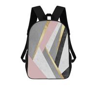sinyumoney Mochila Escolar Infantil Impresa En 3D Modern Textures XII Para Niños, Mochila De Viaje De Alta Capacidad, Mochila Informal Para Niños 17inch