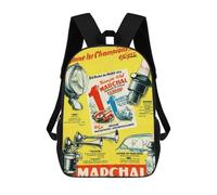 sinyumoney Mochila Escolar Infantil Impresa En 3D Monaco 7eme Grand Prix 22 Avril 1935 Mochila Mochilas Deportivas Para Niños Y Niñas Mochila De Moda 17inch