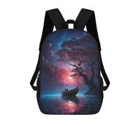 sinyumoney Mochila Escolar Infantil Impresa En 3D Moonlight Serenade Mochila Mochilas Deportivas Para Niños Y Niñas Mochila De Moda 17inch