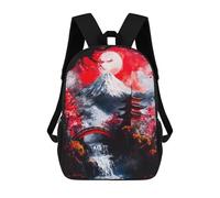 sinyumoney Mochila Escolar Infantil Impresa En 3D Mount Fuji Landscape Mochilas De Viaje De Alta Capacidad Para Niños Mochilas De Libros De Moda Mochila Escolar Infantil 17inch