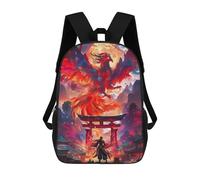 sinyumoney Mochila Escolar Infantil Impresa En 3D Mystery Phoenix In Torii Mochilas De Viaje De Alta Capacidad Para Niños Mochilas De Libros De Moda Mochila Escolar Infantil 17inch