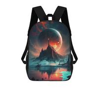 sinyumoney Mochila Escolar Infantil Impresa En 3D Mystical Alien Landscape -1 Mochila Mochilas Deportivas Para Niños Y Niñas Mochila De Moda 17inch
