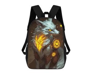 sinyumoney Mochila Escolar Infantil Impresa En 3D Mystical Fox Glowing Symbols Mochila Mochilas Deportivas Para Niños Y Niñas Mochila De Moda 17inch