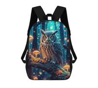 sinyumoney Mochila Escolar Infantil Impresa En 3D Mystical Owl Mochilas Para Libros Mochilas De Viaje Informales Mochila De Gran Capacidad Para Niños 17inch