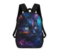 sinyumoney Mochila Escolar Infantil Impresa En 3D Mystical Stained Glass Cat Para Niños Mochilas De Viaje De Alta Capacidad Bolsas Para Libros Mochila Escolar Infantil Mochila 17inch