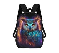 sinyumoney Mochila Escolar Infantil Impresa En 3D Nebula Owl V1 Para Niños, Mochila De Viaje De Alta Capacidad, Mochila Informal Para Niños 17inch