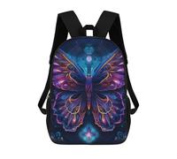 sinyumoney Mochila Escolar Infantil Impresa En 3D Neon Butterfly Dreamscape Mochila Escolar Infantil Mochilas De Viaje Mochilas De Moda Mochilas De Gran Capacidad 17inch