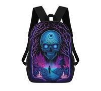 sinyumoney Mochila Escolar Infantil Impresa En 3D Neon Forest The Enchanted Path Mochilas Para Libros Mochilas Escolares De Viaje De Alta Capacidad Para Niños/estudiantes/adultos 17inch