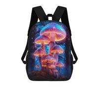 sinyumoney Mochila Escolar Infantil Impresa En 3D Neon Magic Mushrooms Mochilas Para Libros Mochilas De Viaje Informales Mochila De Gran Capacidad Para Niños 17inch