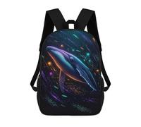 sinyumoney Mochila Escolar Infantil Impresa En 3D Neon Whale Deep Sea Mochilas De Moda Informales Mochilas Infantiles Mochila Informal Para Exteriores Bolsas De Viaje Bonitas 17inch