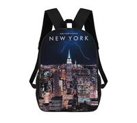 sinyumoney Mochila Escolar Infantil Impresa En 3D New York City Night Mochilas De Moda Informales Mochilas Infantiles Mochila Informal Para Exteriores Bolsas De Viaje Bonitas 17inch