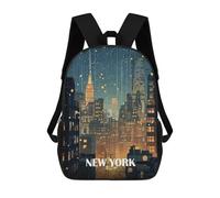 sinyumoney Mochila Escolar Infantil Impresa En 3D New York Cityscape at Night Mochilas De Moda Informales Mochilas Infantiles Mochila Informal Para Exteriores Bolsas De Viaje Bonitas 17inch