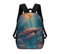 sinyumoney Mochila Escolar Infantil Impresa En 3D Ocean Life Adventure 17inch Para Niños, Mochila De Viaje De Alta Capacidad, Mochila Escolar De Moda Para Niños