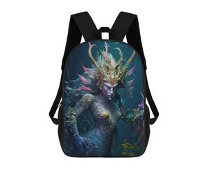 sinyumoney Mochila Escolar Infantil Impresa En 3D Oceanic Goddess Portrait Mochilas Para Libros Mochilas Escolares De Viaje De Alta Capacidad Para Niños/estudiantes/adultos 17inch