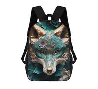 sinyumoney Mochila Escolar Infantil Impresa En 3D Ornate Fox Sculpture Mochila Escolar Infantil Mochilas De Viaje Mochilas De Moda Mochilas De Gran Capacidad 17inch