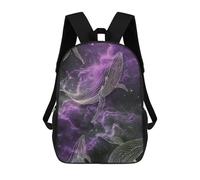 sinyumoney Mochila Escolar Infantil Impresa En 3D Outer Space Whales Cool Majestic Nature Galaxy Cosmic Mochilas Para Libros Mochilas De Viaje Informales Mochila De Gran Capacidad Para Niños 17inch