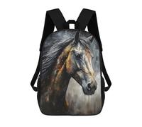 sinyumoney Mochila Escolar Infantil Impresa En 3D Painted Horse Majesty Mochila Mochilas Deportivas Para Niños Y Niñas Mochila De Moda 17inch
