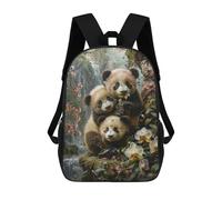 sinyumoney Mochila Escolar Infantil Impresa En 3D Panda Paradise Mochila De Viaje De Alta Capacidad Para Libros Mochilas De Moda Para Niños Mochila Escolar Informal 17inch