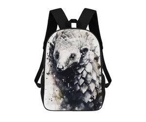 sinyumoney Mochila Escolar Infantil Impresa En 3D Pangolin Inked Mammal Mochila Escolar Infantil Mochilas De Viaje Mochilas De Moda Mochilas De Gran Capacidad 17inch