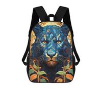 sinyumoney Mochila Escolar Infantil Impresa En 3D Panther Flower Portrait 2 Mochilas De Moda Informales Mochilas Infantiles Mochila Informal Para Exteriores Bolsas De Viaje Bonitas 17inch