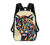 sinyumoney Mochila Escolar Infantil Impresa En 3D Panther Wpap Pop Art Mochila De Viaje De Alta Capacidad Para Libros Mochilas De Moda Para Niños Mochila Escolar Informal 17inch