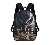 sinyumoney Mochila Escolar Infantil Impresa En 3D Penguin Chess Mochila Mochilas Deportivas Para Niños Y Niñas Mochila De Moda 17inch