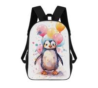 sinyumoney Mochila Escolar Infantil Impresa En 3D Penguin Cute 17inch Para Niños, Mochila De Viaje De Alta Capacidad, Mochila Escolar De Moda Para Niños