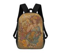 sinyumoney Mochila Escolar Infantil Impresa En 3D PERFUME Art Nouveau Mochilas De Moda Informales Mochilas Infantiles Mochila Informal Para Exteriores Bolsas De Viaje Bonitas 17inch