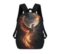 sinyumoney Mochila Escolar Infantil Impresa En 3D Phoenix in Flames Mochila Mochilas Deportivas Para Niños Y Niñas Mochila De Moda 17inch
