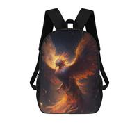 sinyumoney Mochila Escolar Infantil Impresa En 3D Phoenix Rising Mythical Firebird Artwork Mochilas Para Libros Mochilas De Viaje Informales Mochila De Gran Capacidad Para Niños 17inch