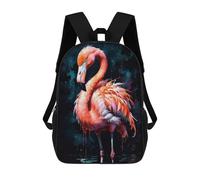 sinyumoney Mochila Escolar Infantil Impresa En 3D Pink Flamingo Watercolor Mochila Mochilas Deportivas Para Niños Y Niñas Mochila De Moda 17inch