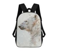 sinyumoney Mochila Escolar Infantil Impresa En 3D Polar Bear Art Painting Mochila Mochilas Deportivas Para Niños Y Niñas Mochila De Moda 17inch