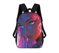sinyumoney Mochila Escolar Infantil Impresa En 3D Powerpuff Neon 17inch Para Niños, Mochila De Viaje De Alta Capacidad, Mochila Escolar De Moda Para Niños
