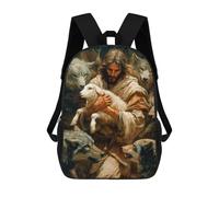 sinyumoney Mochila Escolar Infantil Impresa En 3D Protection of Jesus Mochila Mochilas Deportivas Para Niños Y Niñas Mochila De Moda 17inch