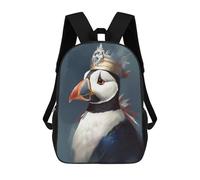 sinyumoney Mochila Escolar Infantil Impresa En 3D Puffin Fantasy World Mochilas De Viaje De Alta Capacidad Para Niños Mochilas De Libros De Moda Mochila Escolar Infantil 17inch