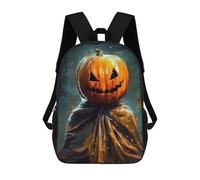 sinyumoney Mochila Escolar Infantil Impresa En 3D Pumpkin Dummy Evil Mochilas Para Libros Mochilas De Viaje Informales Mochila De Gran Capacidad Para Niños 17inch