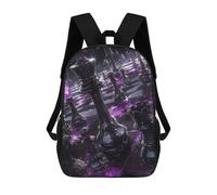 sinyumoney Mochila Escolar Infantil Impresa En 3D Purple Chessboard Mochila Mochilas Deportivas Para Niños Y Niñas Mochila De Moda 17inch