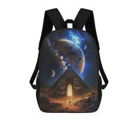 sinyumoney Mochila Escolar Infantil Impresa En 3D Pyramid Portal to Another World Para Niños Mochilas De Viaje De Alta Capacidad Bolsas Para Libros Mochila Escolar Infantil Mochila 17inch