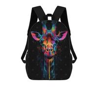 sinyumoney Mochila Escolar Infantil Impresa En 3D Rainbow Giraffe Mochila Mochilas Deportivas Para Niños Y Niñas Mochila De Moda 17inch