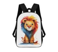 sinyumoney Mochila Escolar Infantil Impresa En 3D Rainbow Lion Mochilas De Viaje De Alta Capacidad Para Niños Mochilas De Libros De Moda Mochila Escolar Infantil 17inch
