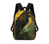 sinyumoney Mochila Escolar Infantil Impresa En 3D Ravens Glow Mochilas Para Libros Mochilas De Viaje Informales Mochila De Gran Capacidad Para Niños 17inch